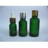 現貨供應各種規格綠色蒙砂玻璃精油瓶