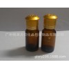 20ml茶色醫藥用玻璃瓶配金色帶花電化鋁蓋有孔滴塞