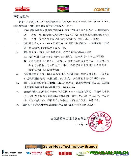 關于SELAS產品改型說明（網站上的）(1)